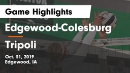 Edgewood-Colesburg  vs Tripoli Game Highlights - Oct. 31, 2019