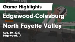 Edgewood-Colesburg  vs North Fayette Valley Game Highlights - Aug. 30, 2022