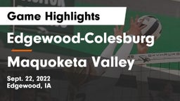 Edgewood-Colesburg  vs Maquoketa Valley  Game Highlights - Sept. 22, 2022