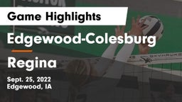 Edgewood-Colesburg  vs Regina  Game Highlights - Sept. 25, 2022