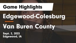 Edgewood-Colesburg  vs Van Buren County  Game Highlights - Sept. 2, 2023