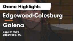 Edgewood-Colesburg  vs Galena  Game Highlights - Sept. 2, 2023