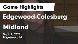 Edgewood-Colesburg  vs Midland  Game Highlights - Sept. 7, 2023