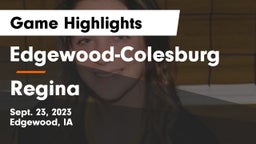 Edgewood-Colesburg  vs Regina  Game Highlights - Sept. 23, 2023