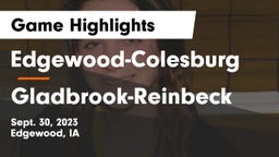 Edgewood-Colesburg  vs Gladbrook-Reinbeck  Game Highlights - Sept. 30, 2023