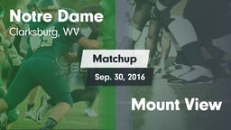 Matchup: Notre Dame High vs. Mount View  2016