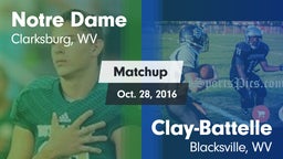 Matchup: Notre Dame High vs. Clay-Battelle  2016