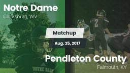 Matchup: Notre Dame High vs. Pendleton County  2017