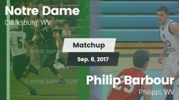 Matchup: Notre Dame High vs. Philip Barbour  2017