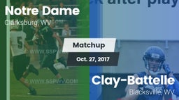 Matchup: Notre Dame High vs. Clay-Battelle  2017