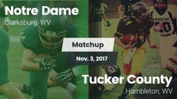 Matchup: Notre Dame High vs. Tucker County  2017
