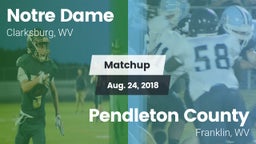 Matchup: Notre Dame High vs. Pendleton County  2018