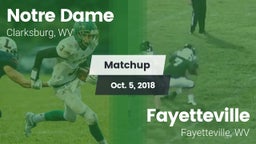 Matchup: Notre Dame High vs. Fayetteville  2018