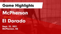 McPherson  vs El Dorado  Game Highlights - Sept. 22, 2021