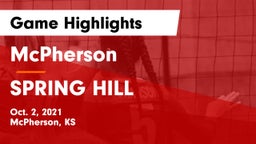 McPherson  vs SPRING HILL  Game Highlights - Oct. 2, 2021