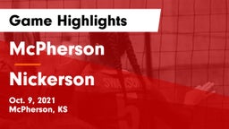 McPherson  vs Nickerson  Game Highlights - Oct. 9, 2021
