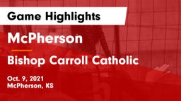McPherson  vs Bishop Carroll Catholic  Game Highlights - Oct. 9, 2021