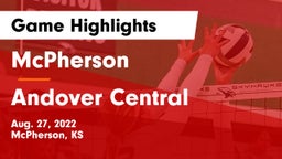 McPherson  vs Andover Central  Game Highlights - Aug. 27, 2022