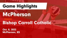 McPherson  vs Bishop Carroll Catholic  Game Highlights - Oct. 8, 2022