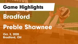 Bradford  vs Preble Shawnee  Game Highlights - Oct. 3, 2020