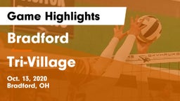 Bradford  vs Tri-Village Game Highlights - Oct. 13, 2020