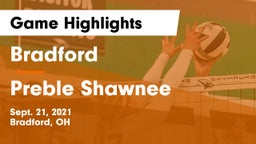 Bradford  vs Preble Shawnee  Game Highlights - Sept. 21, 2021