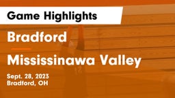 Bradford  vs Mississinawa Valley  Game Highlights - Sept. 28, 2023