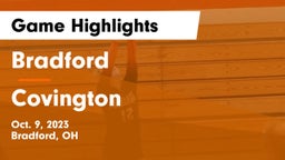 Bradford  vs Covington  Game Highlights - Oct. 9, 2023