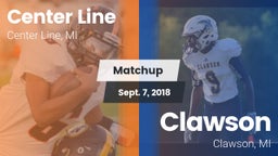 Matchup: Center Line High vs. Clawson  2018