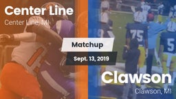 Matchup: Center Line High vs. Clawson  2019