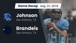 Recap: Johnson  vs. Brandeis  2018
