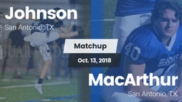 Matchup: Johnson vs. MacArthur  2018
