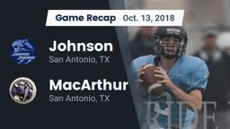 Recap: Johnson  vs. MacArthur  2018