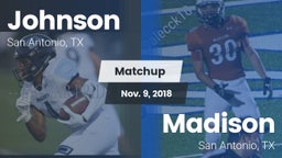 Matchup: Johnson vs. Madison  2018
