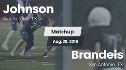 Matchup: Johnson vs. Brandeis  2019