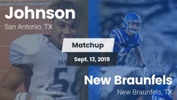 Matchup: Johnson vs. New Braunfels  2019