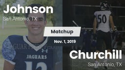 Matchup: Johnson vs. Churchill  2019