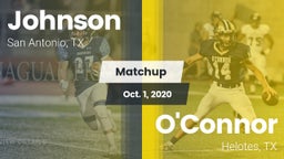 Matchup: Johnson vs. O'Connor  2020