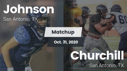 Matchup: Johnson vs. Churchill  2020