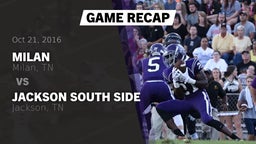 Recap: Milan  vs. Jackson South Side  2016