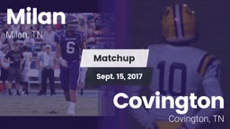 Matchup: Milan  vs. Covington  2017
