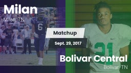 Matchup: Milan  vs. Bolivar Central  2017