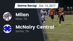 Recap: Milan  vs. McNairy Central  2017