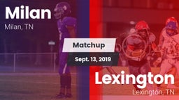 Matchup: Milan  vs. Lexington  2019