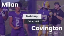 Matchup: Milan  vs. Covington  2019