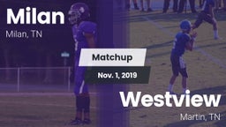 Matchup: Milan  vs. Westview  2019