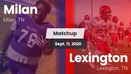 Matchup: Milan  vs. Lexington  2020