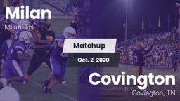 Matchup: Milan  vs. Covington  2020