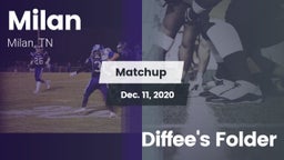 Matchup: Milan  vs. Diffee's Folder 2020