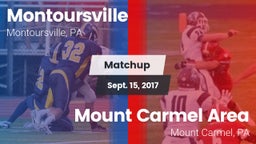 Matchup: Montoursville High vs. Mount Carmel Area  2017